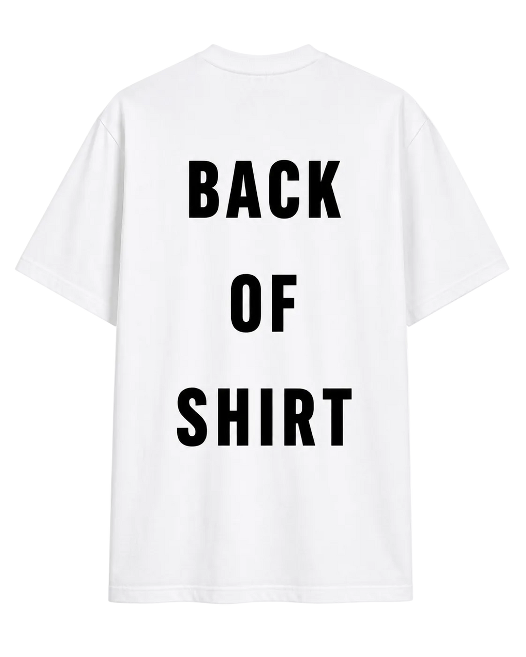 SHIRT - BACK OF SHIRT