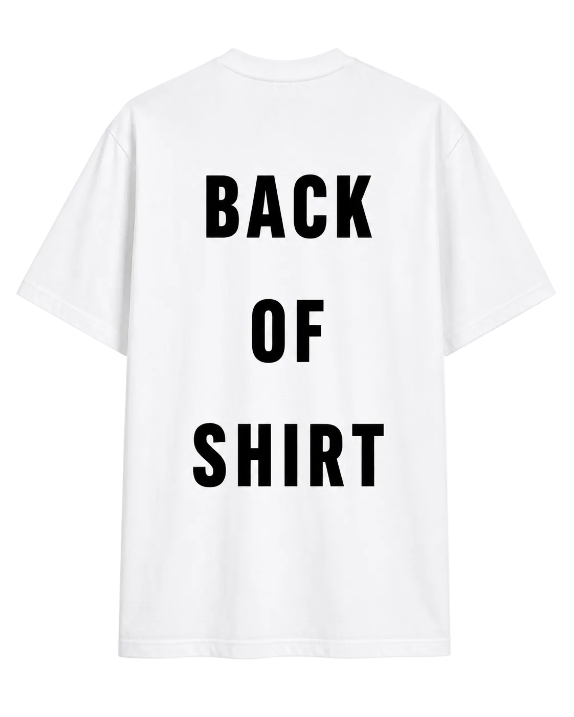 SHIRT - BACK OF SHIRT